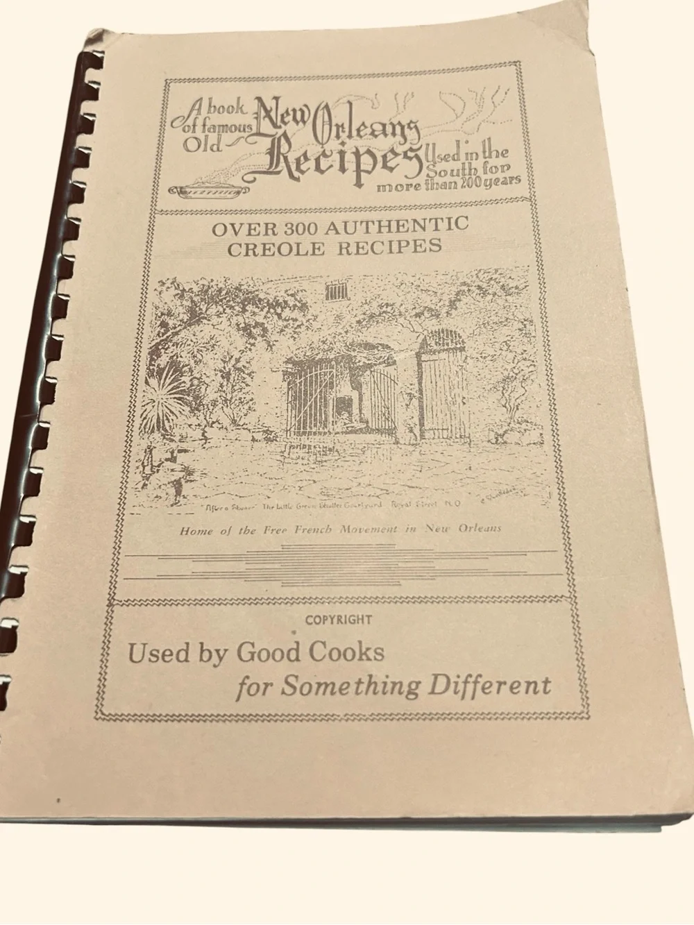 Antique vintage Book of Famous Old New Orleans Recipes
